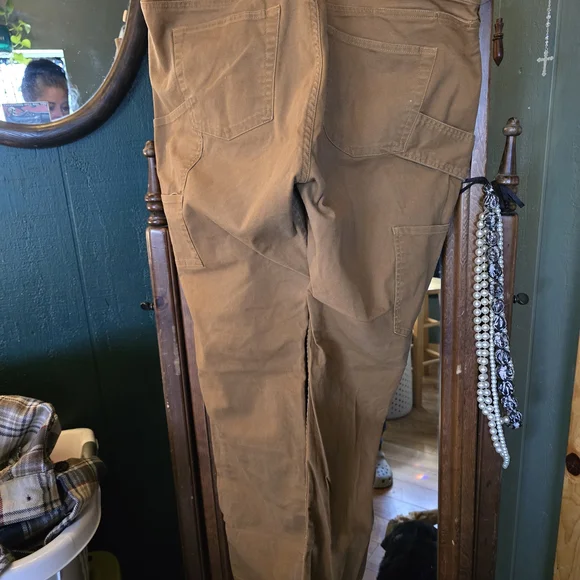 Dovetail Womens Canvas Tan Pants - Picture 4 of 11